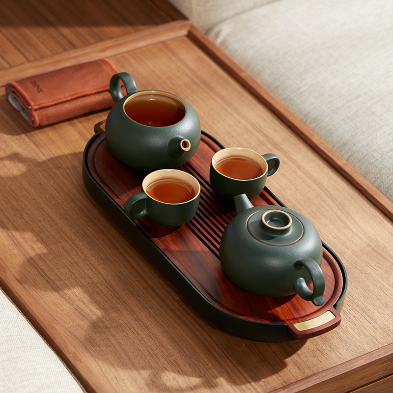 柿形壶二人茶具套装