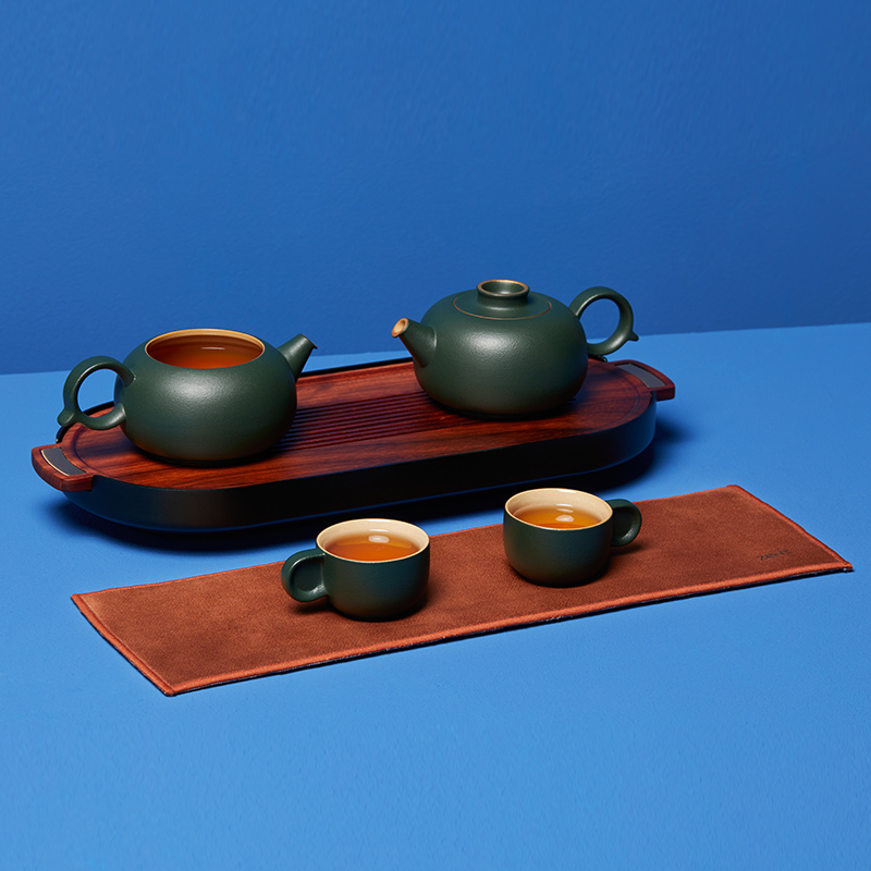 柿形壶二人茶具套装